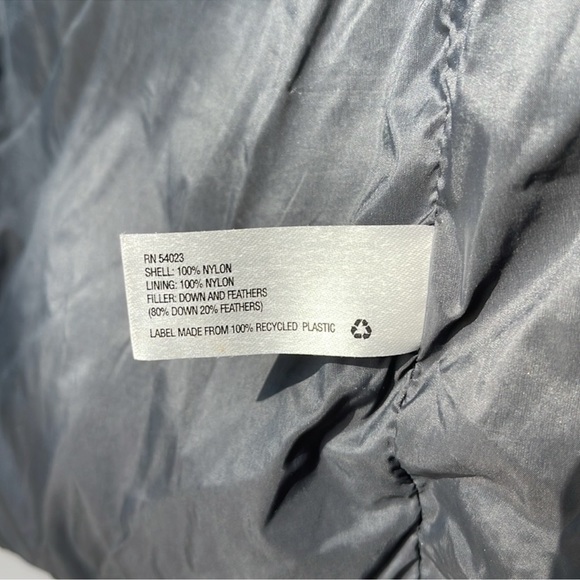 Gap Puffer Hooded Coat Knee Length Down Feather Black Size Medium - Picture 8 of 13